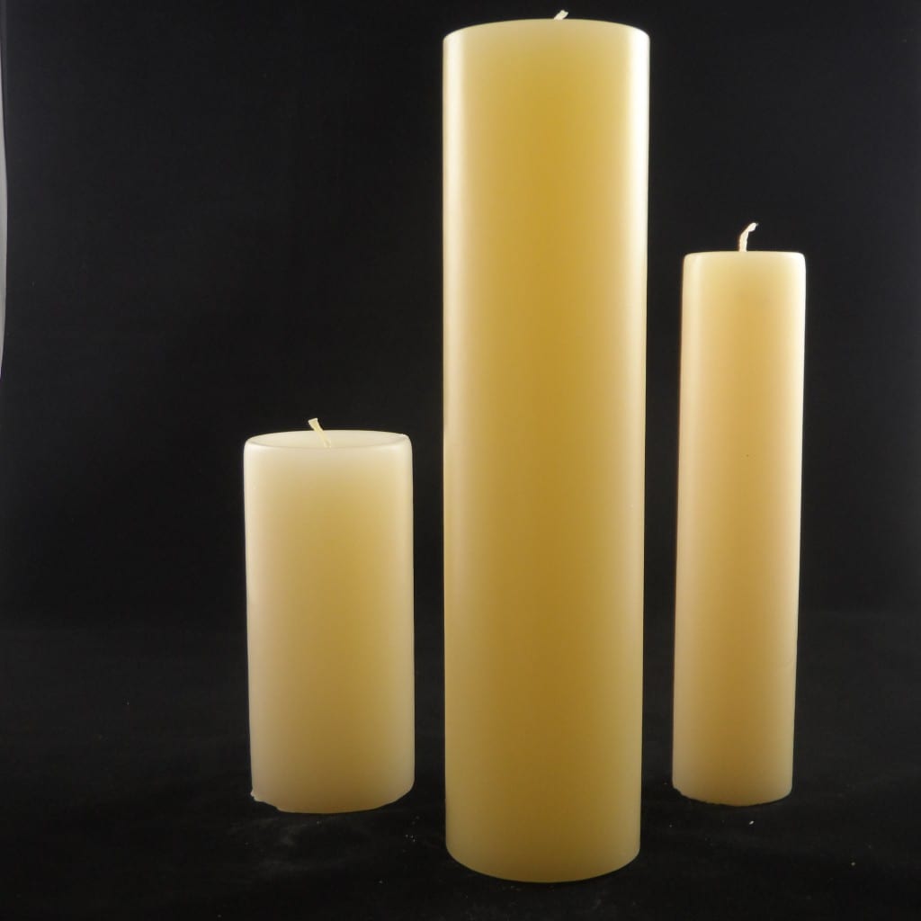 Festival Slimline CandleForest Green48x210mm (Slim candle in middle) Golden Glow Candles