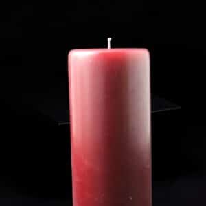 Festival Junior Burgundy Pillar Candle 65x140mm