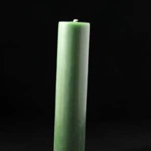 Festival Slimline Forest Green Pillar Candle 48x210mm