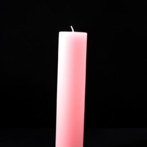 Festival Slimline Pink Pillar Candle 48x210mm