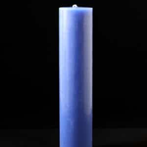 Festival Slimline Royal Blue Pillar Candle 48x210mm