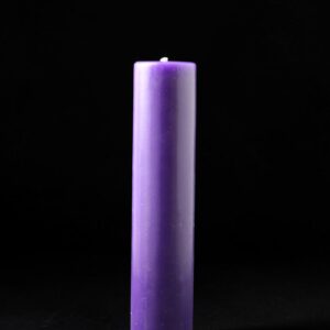 Festival Slimline Lilac Pillar Candle 48x210mm