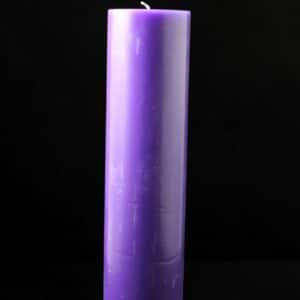 Festival Large Lilac Pillar Candle 70x280mm
