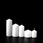 Softglo Fiesta White Pillar Candles