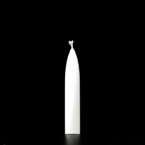 Dining Taper White 125mm Candle