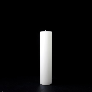 Golden Glow White Pillar Candle - 72x300mm