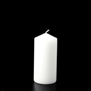 Softglo Fiesta White Pillar Candle - 75x110mm