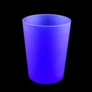 Votive candle holder blue