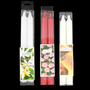 Scented taper candles